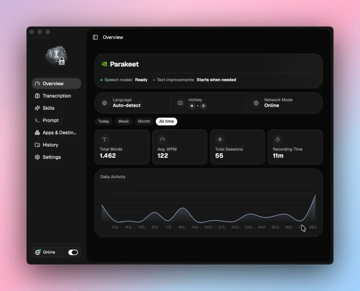 Ownvox screenshot 2