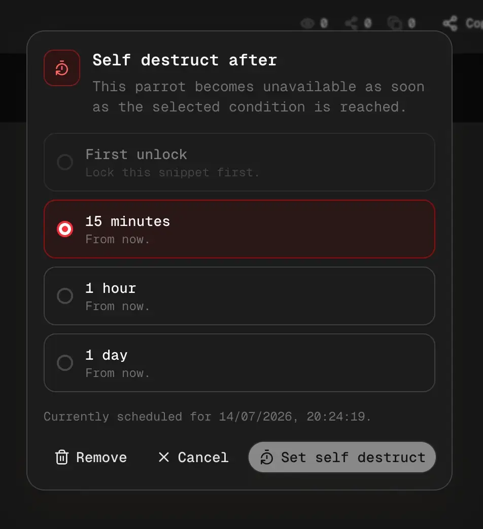 Parrot screenshot 3