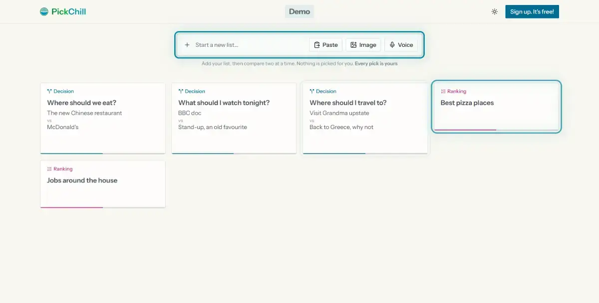 PickChill screenshot 2