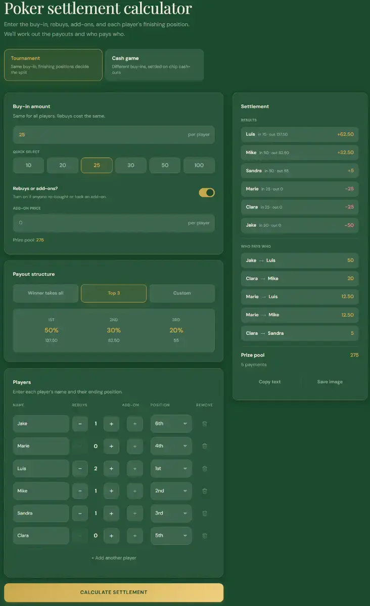 PokerPall screenshot 2