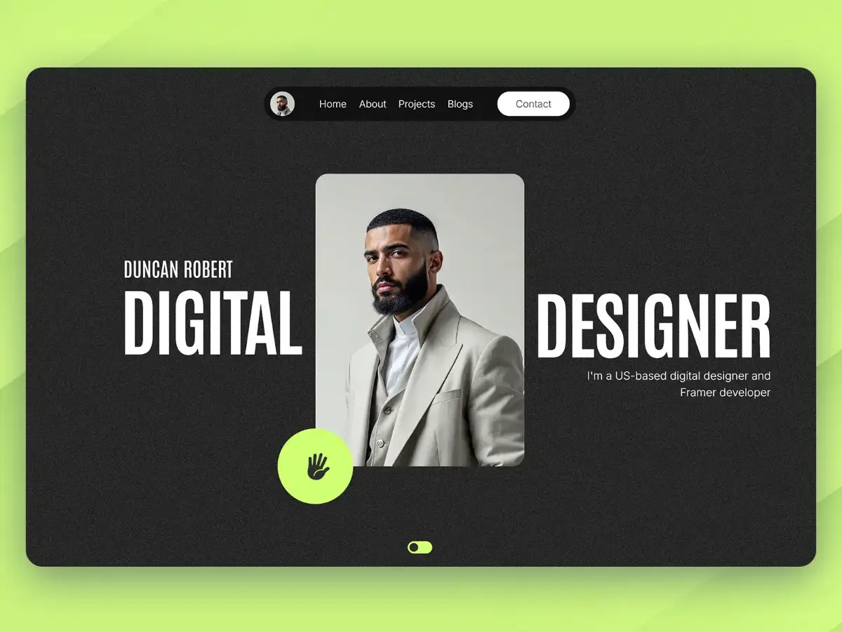 Portavia A modern portfolio template screenshot 2