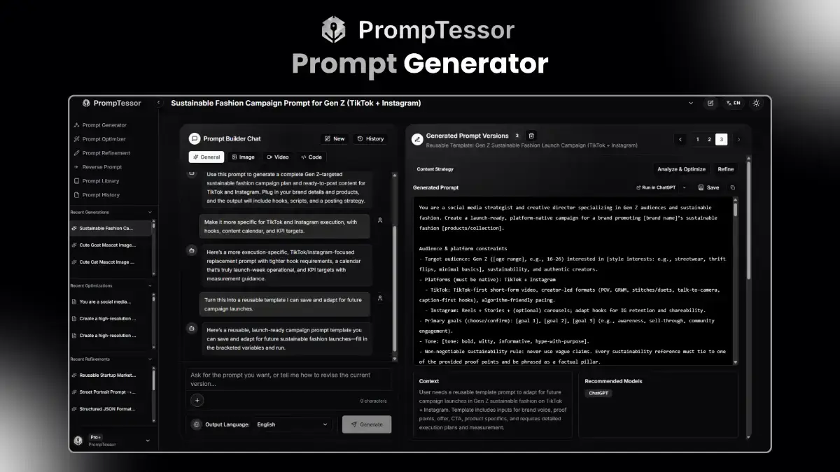 PrompTessor screenshot 2