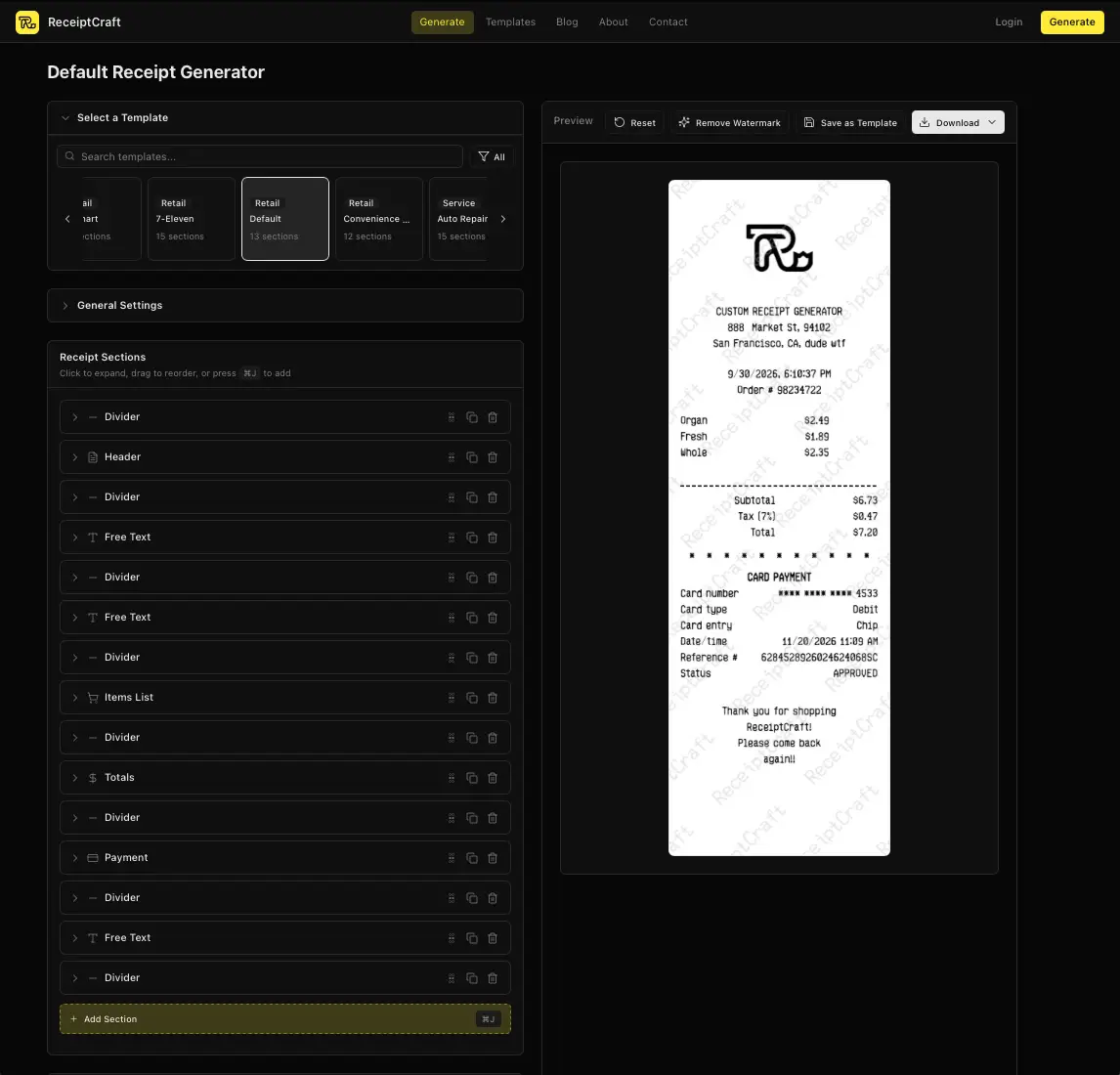 ReceiptCraft screenshot 3