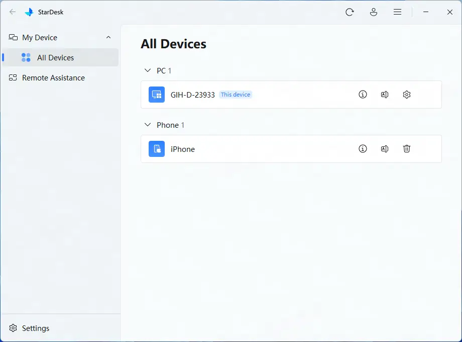 StarDesk screenshot 2