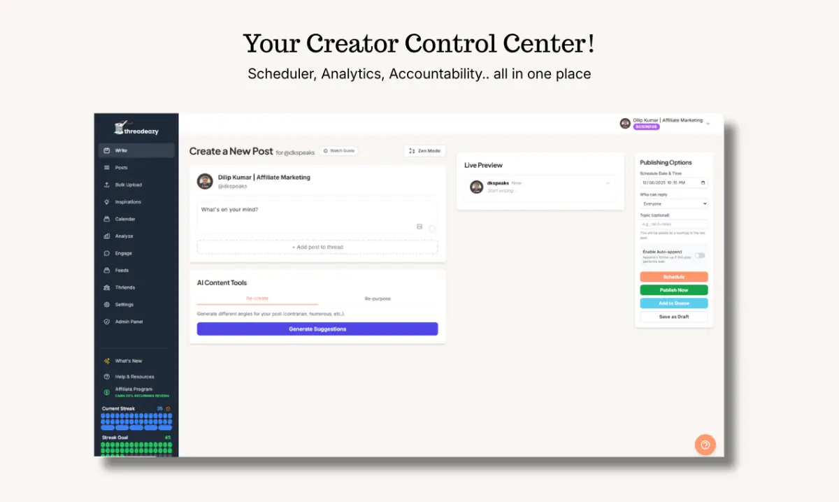 Threadeazy screenshot 2