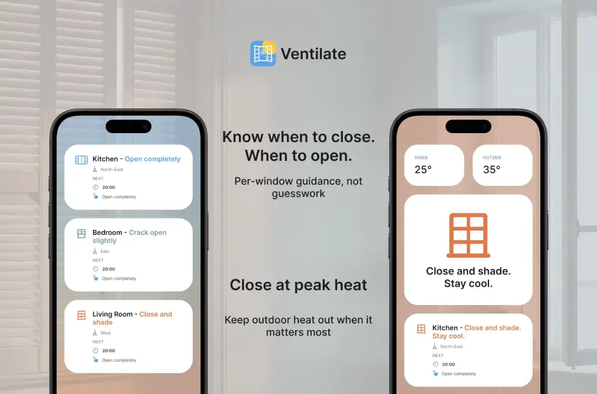 Ventilate: When to Open screenshot 2