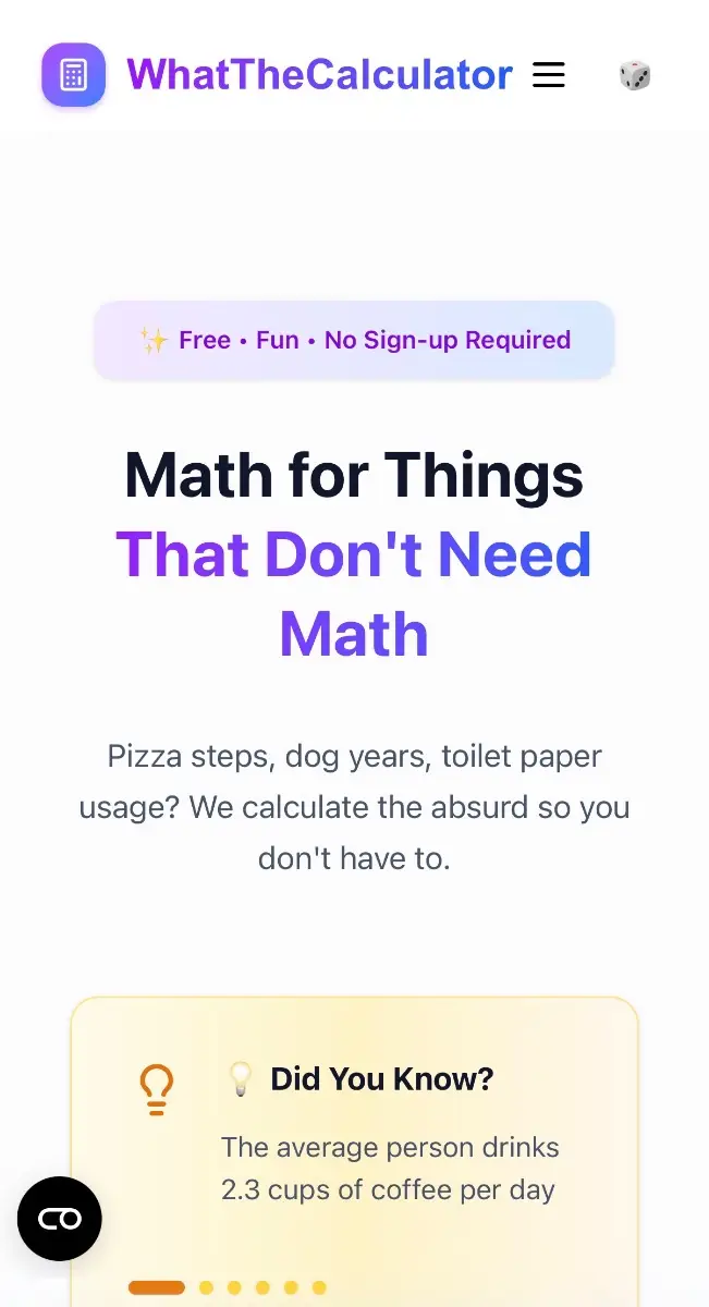 WhatTheCalculator screenshot 1