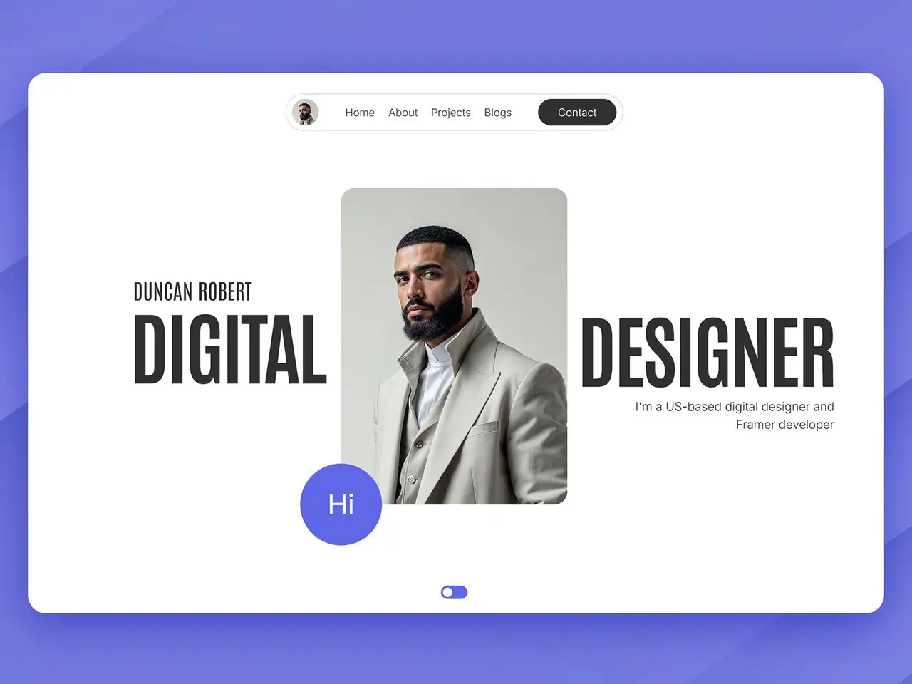 Portavia A modern portfolio template screenshot 1