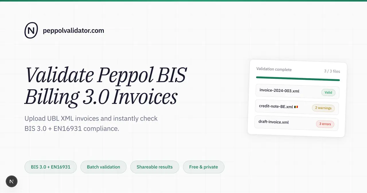 Peppol Validator product image